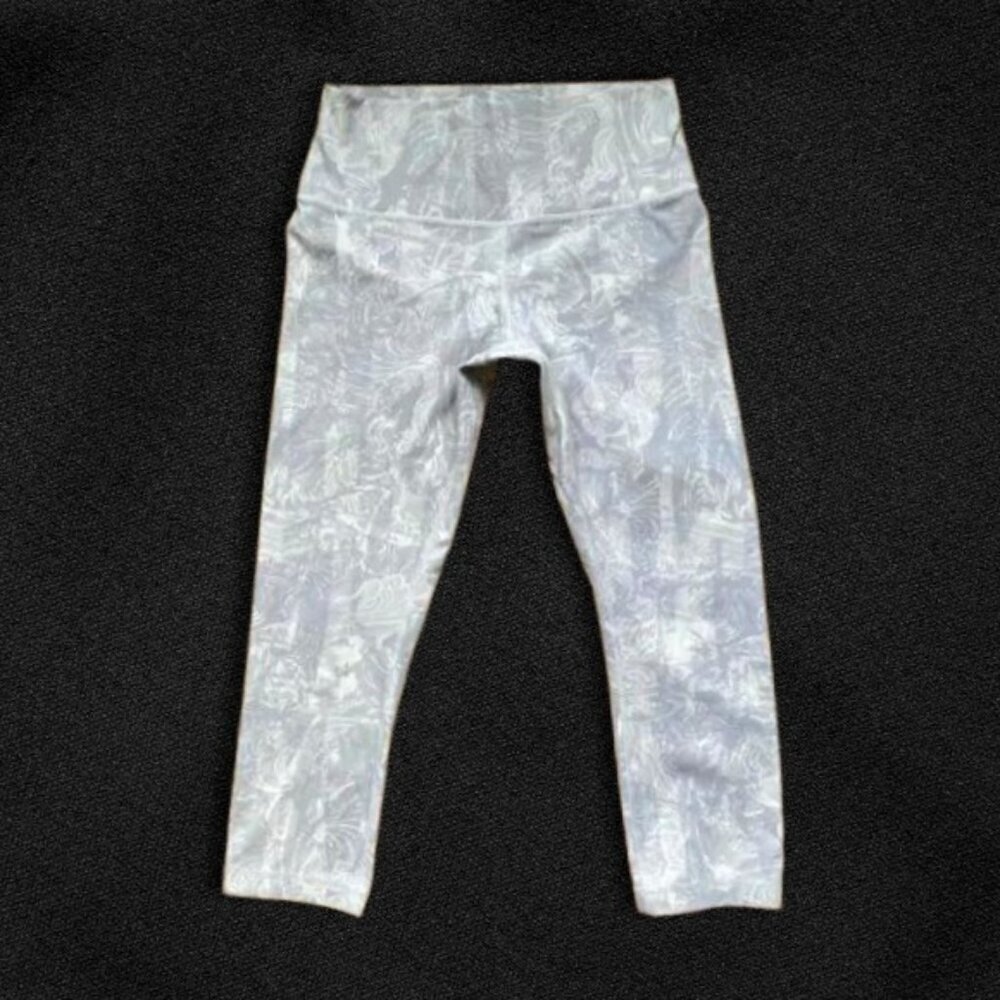 Lululemon Wunder Under Crop Tight Leggings High Rise Stretch Moisture-Wicking W